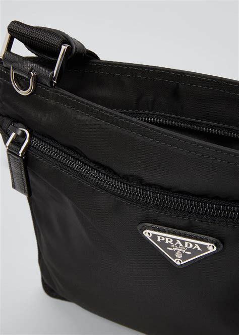 prada black nylon crossbody|prada bag with mini pouch.